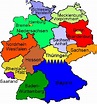 16 Bundesländer in Deutschland Hauptstädte deutsche Bundesländer Karte ...