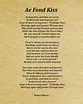 Ae Fond Kiss Poem by Robert Burns Typography Print - Etsy UK