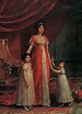 The Queen Giulia Clary with her daughters Zenaide and Carlotta Painting ...