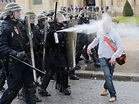 France protests: Protests erupt across country as government pushes ...