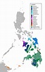 A multilingual Philippines: Linguistic map of Visayan languages ...