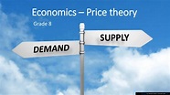 Economics – Price theory