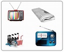 Prensa, Radio, Televición y Cine | Mind Map