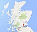 Where is Dunfermline on map of Scotland
