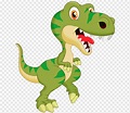 Pequeño dinosaurio lindo, verde, dibujos animados, dinosaurio png | PNGWing