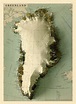 Greenland Map Greenland Relief Map Denmark Map Greenland - Etsy UK