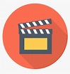 Transparent Movie Marquee Png - Movie Icon Png Flat, Png Download - kindpng