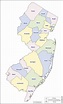 Nueva Jersey Mapa gratuito, mapa mudo gratuito, mapa en blanco gratuito ...
