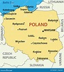 Karte Von Polen - Abbildung Vektor Abbildung - Illustration von stadt ...
