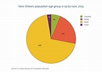 New Orleans population age group 0-19 by race, 2015 | pie made by ...
