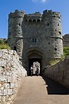 Entrada al Castillo de Carisbrooke, Isla de Wight, Reino Unido – El ...