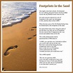 Printable Footprints In The Sand | Printablee | Footprints in the sand ...