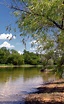 Ray Roberts Lake. Texas. Just a plain muddy bank and a lake are just ...