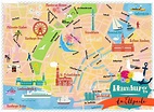 Hamburg map by Elisandra 2014 | Hamburg stadtplan, Hamburg ...