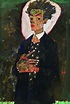 Egon Schiele’s Self-Portrait with Peacock Waistcoat — Landesgalerie ...