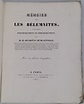 DUCROTAY de BLAINVILLE Henri-Marie "Mémoire sur les Bélemnites considé ...