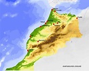 ⊛ Mapa de Marruecos | Político & Físico Para Imprimir HD · 2023