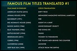 Famous Movie Titles Translated | VashiVisuals