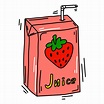 Colored Cartoon Doodle Juice Pack 9343432 PNG