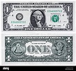1 billetes de dólar, el presidente George Washington, Estados Unidos ...