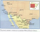 Mapa Frontera Mexico Y Estados Unidos - World Map