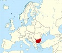 Bulgarien auf der Weltkarte - Landkarte Bulgarien (Osteuropa - Europa)