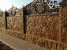 beautiful fence design | Bardas de piedra, Bardas de casas, Bardas de ...