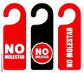 No molestar do not disturb signs Stock Vector | Adobe Stock