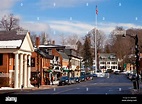 Christmas day on Main Street - Concord, Massachusetts, USA Stock Photo ...