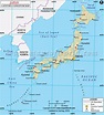Japan Latitude and Longitude Map