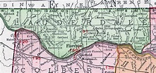 Lauderdale County, Alabama, Map, 1911, Florence, Rogersville, Waterloo ...