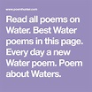 Discover the Beauty of Water Through Poems