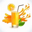 Orange juice splash 435719 Vector Art at Vecteezy
