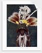 A Roro chief dressed for a ceremonial dance, Papua New Guinea posters ...