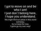 I gotta go my own way by vanessa hudgens W/LYRICS - YouTube