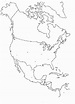 América del Norte para colorear - Dibujos para colorear e imprimir online