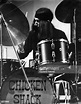 Dave Bidwell, drummer with the group Chicken Shack on stage at the ...