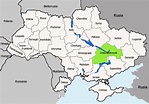Mapa de Dnipropetrovsk, región o provincia (óblast) de Ucrania ...