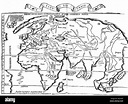 Mapa del nuevo mundo siglo xvi Fotografía de stock - Alamy