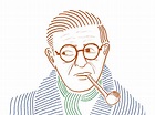 Jean-Paul Sartre illustration by Kadir Önder on Dribbble