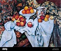 Paul Cezanne - Bodegón con manzanas y naranjas Fotografía de stock - Alamy