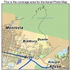 Aerial Photography Map of Duarte, CA California