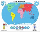 Map Of The World Continents And Oceans Quiz | Quiz Online