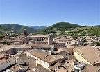 A wonderful view of the historical town center of Fabriano (Marche ...