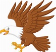 Cartoon eagle flying on white background 15219709 Vector Art at Vecteezy