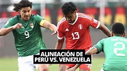 Posible alineación de Perú vs. Venezuela