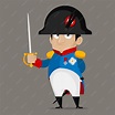 Ilustración, personaje de dibujos animados de napoleón bonaparte tiene ...