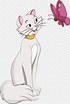 Duchess the aristocats cat kupu-kupu, png | PNGWing