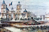 El ejército invasor francés ingresa a la Ciudad de México. / 10 de ...