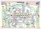 Large public transport network map of Munich city | Vidiani.com | Maps of all countries in one place